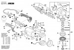 Bosch 3 601 H81 102 GWS 22-180 H Angle Grinder Spare Parts